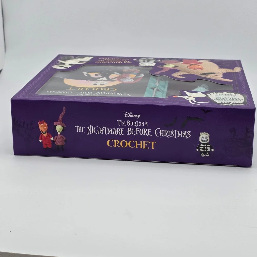Disney Nightmare Before Christmas Crochet Kit DIY Craft 12 Patterns Jack Sally